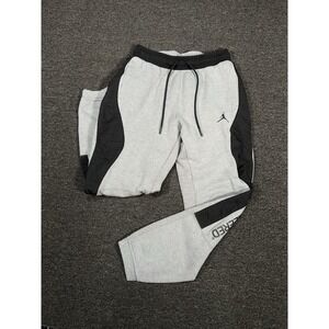 Nike Air Jordan 23 Engineered Fleece Pants Grey Black Mens Medium Joggers